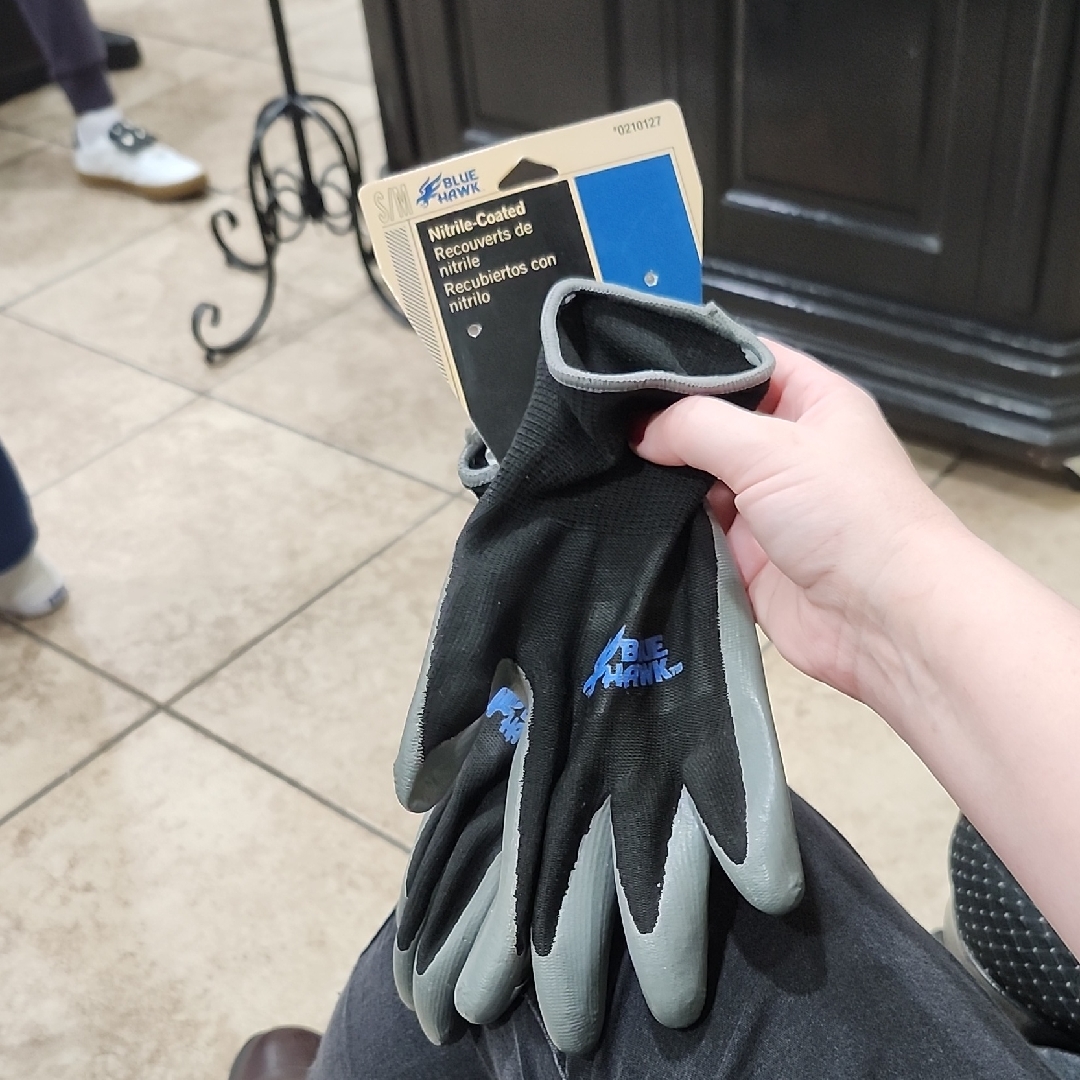 Blue Hawk Nitrile-Coated Work Gloves